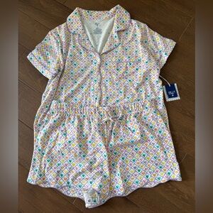 Roller Rabbit x Target Geo Hearts Short Sleeve Shorts Pajama Set XXL SHIPS TODAY